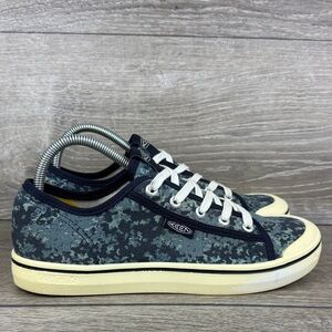 Keen Elsa Lite Women’s Sz 9.5/EU 40 Blue Camo Low-Top Lace Up Sneakers 1025419